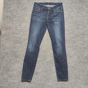 Guess Jeans Womens 29 Medium Wash Blue Mid Rise Slim Skinny Denim Classic